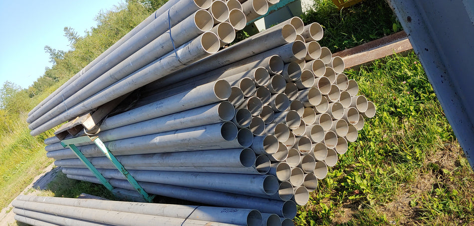 New 4" Schedule 10 Stainless Steel 304L Pipe in 20 ft lengths