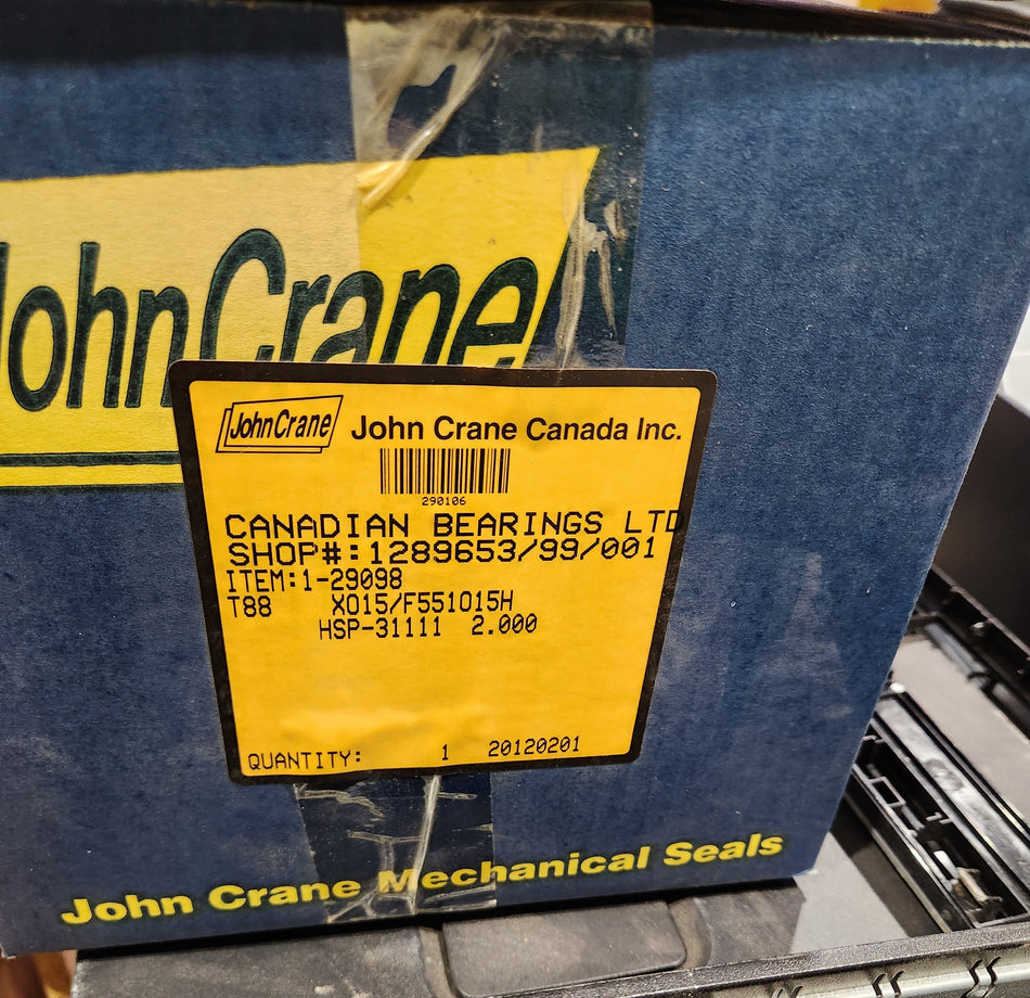 John Crane Mechanical Seal - T88 X015/F551015H - 2.00"