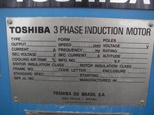 1500 HP Toshiba Electric Motor, 2300 Volts, 3750 RPM